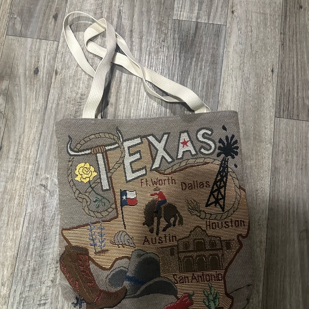 Texas Themed Tote Bag